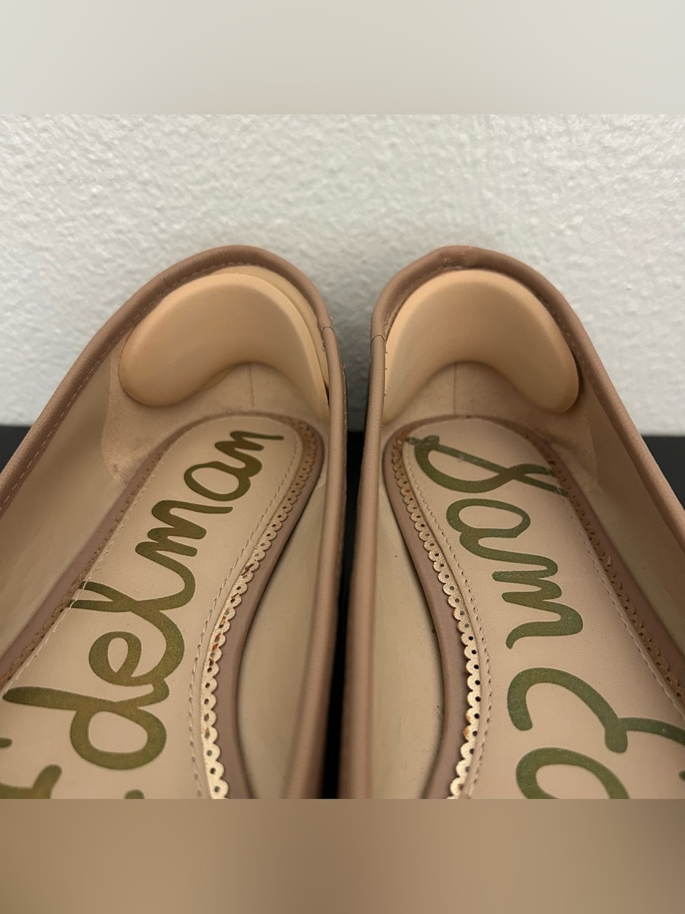Sam Edelman Alie Ballerina Slip-On Ballet Flats Size 9.5 French Sand Leather Tan - Picture 9 of 11